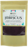 Poudre d'hibiscus bio pour masque visage illuminant anti tache capillaire nourrissant et revitalisant poudre végétale - Soins cheveux naturels KemetMarke