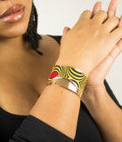 Bracelet Manchette Wax et Doré