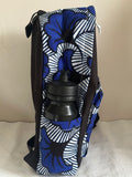 sac-a-dos-wax-femme-homme-voyage-sport-tissu-africain-pagne-colore-fleurs-mariage-bleu-blanc-noir-extensible-ordinateur-unisex-sac-ecole-sortie-scolaire-enfants-sport-gourde