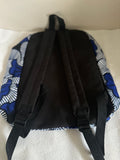 sac-a-dos-wax-femme-homme-voyage-sport-tissu-africain-pagne-colore-fleurs-mariage-bleu-blanc-noir-extensible-ordinateur-unisex-sac-ecole-sortie-scolaire-enfants-arriere 