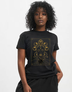 T. Shirt Kemeta en coton Noir et Or