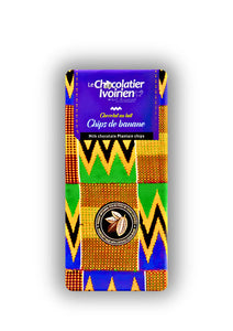 Tablette de Chocolat au Lait & Chips de Banane, le Chocolatier ivoirien