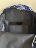 sac-a-dos-wax-femme-homme-voyage-sport-tissu-africain-pagne-colore-fleurs-mariage-bleu-blanc-noir-extensible-ordinateur-unisex-sac-ecole-sortie-scolaire-enfants-intérieur-tablette 