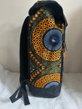sac-a-dos-wax-femme-homme-voyage-sport-tissu-africain-pagne-colore-jaune-vert-noir-bleu-extensible-ordinateur-unisex-expedition-randonnee