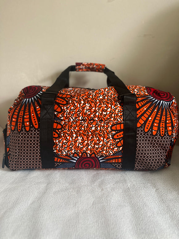 sac-a-dos-wax-femme-homme-voyage-sport-tissu-africain-pagne-colore-jaune-vert-noir-extensible-ordinateur-unisex-expedition-randonnee-orange-rouge-marron-noir