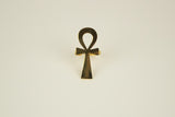 Bague ankh doré acier inoxydable Homme femme clé croix égyptienne 