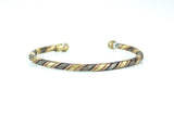Bracelet magnétique torsadé africain réglable signification cuivre bronze fer 3 metaux cuivre bronze fer bien être bracelet homme tressé 