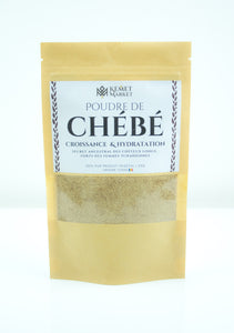 Poudre brut chebe du Tchad – soin capillaire naturel ancestral pour favoriser la pousse, renforcer la fibre, hydrater intensément les cheveux crépus et bouclés types 3A à 4C