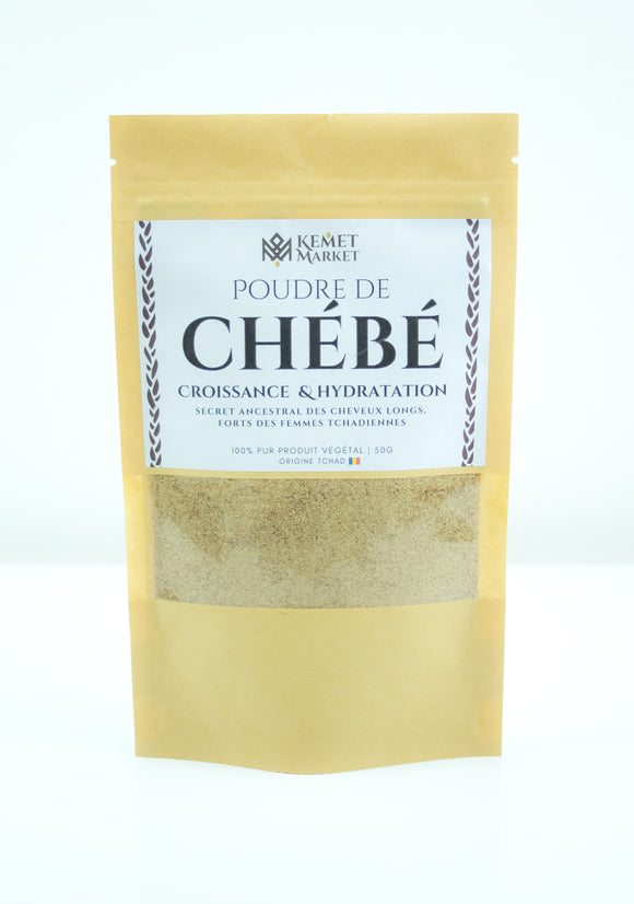 Poudre brut chebe du Tchad – soin capillaire naturel ancestral pour favoriser la pousse, renforcer la fibre, hydrater intensément les cheveux crépus et bouclés types 3A à 4C