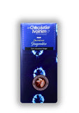 Chocolat tissu africain chocolat noir 80% gingembre tablette artisanale made in Afrique le chocolatier ivoirien 
