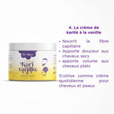 Karivanille Creme cheveux boucles crepus afro secs chantilly Karite vanille marque ivoirienne alavye naturelle cosmetique pour avoir beaux cheveux 