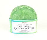 Savon solide vétiver cèdre huile de coco ajowan
