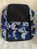 sac-a-dos-wax-femme-homme-voyage-sport-tissu-africain-pagne-colore-fleurs-mariage-bleu-blanc-noir-extensible-ordinateur-unisex-sac-ecole-sortie-scolaire-enfants