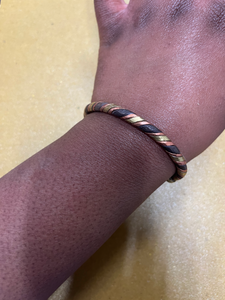 BRACELET 3 METAUX - CUIVRE, BRONZE, ARGENT